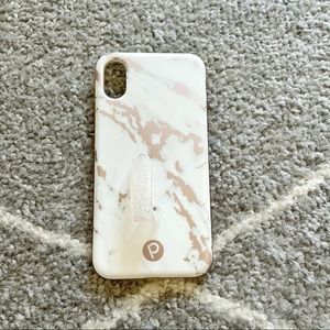[LOOPY] iPhone X Rose Gold Marble Case
